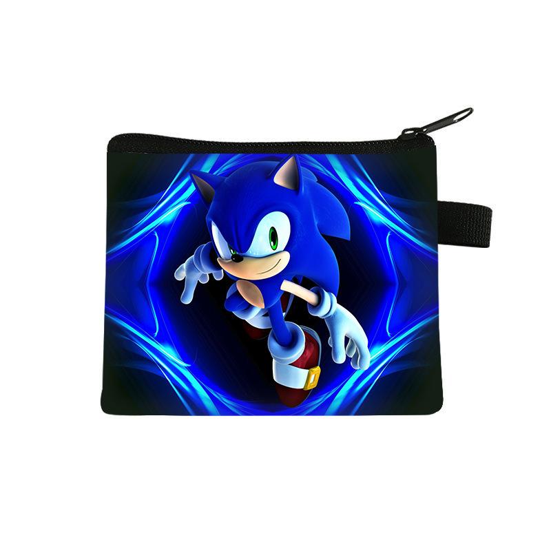 New Sonic Children's Change Bag Mini Bag Key Coin Headphone Bag Cute Cartoon Polyester Wallet