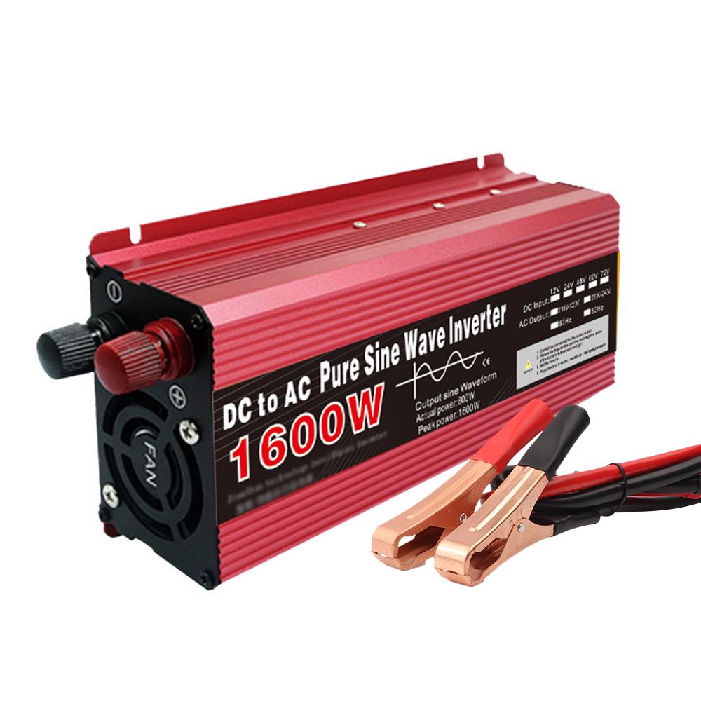 3000W Car Solar Power Inverter DC 12V to AC 220V Sine Wave Converter Car Inverter Outdoor Emergency Power Supply