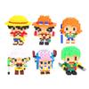 Bloques mágicos pirata mono D Luffy Chopper Zoro Portgas · D · Ace Micro diamante ladrillo para Juguetes de bloques de construcción