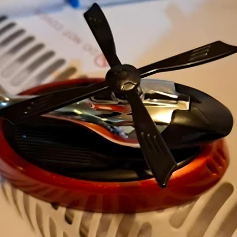 Helicopter Styling Solar Car Air FreshenerDecorative Aromatherapy Car Interior Accessories Propeller Rotary Perfume Diffuser