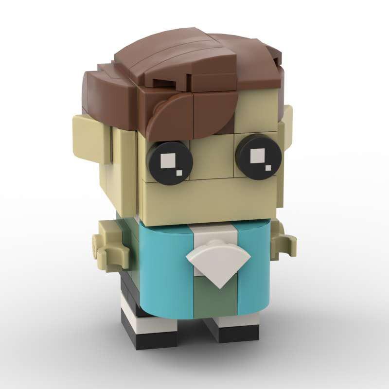 Building Blocks MOC Harry Square Head Boy DIY Assembled Toys Educational Children's Set Model Ornaments