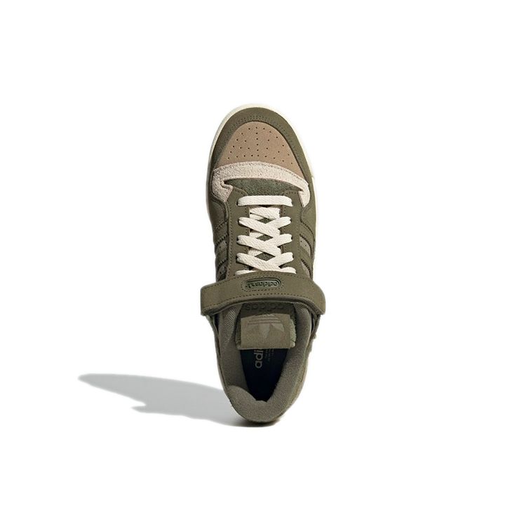 adidas Forum 84 Low Focus Olive Femme Baskets Vert Crème-Blanc GX5075