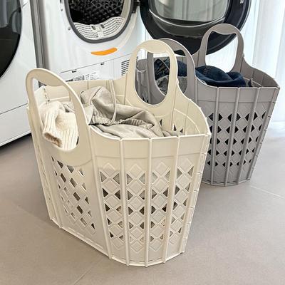 JINGRUIXIANG Foldable Plastic Laundry and Toy Storage Basket