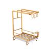 Kitchen Drain Rack Organizer Kitchen Sink Utensils Holder Drainer Storage Shelf Sponge Dishcloth Towel Rack
