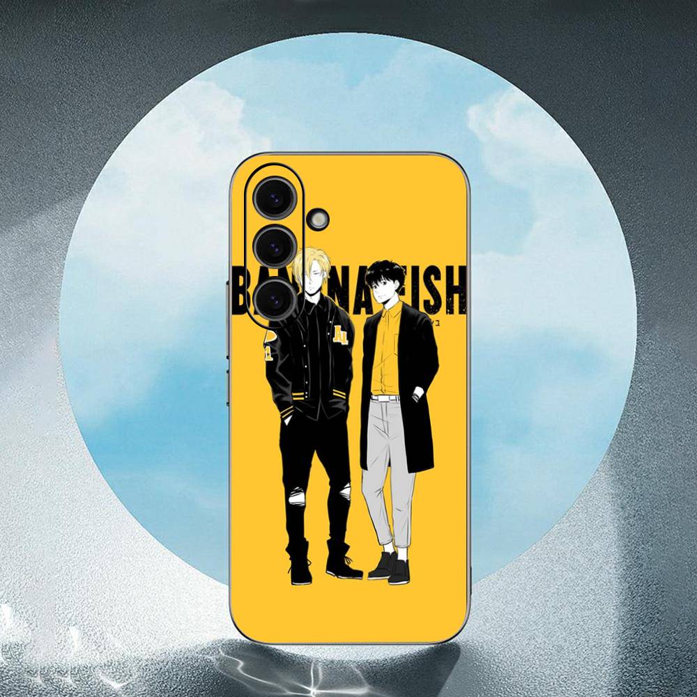 Banana Fish Anime For Samsung Galaxy S23 S24 S25 Ultra S22 Plus S21 Black Soft Case Waterproof Soft Case