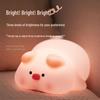 Best-Selling Silicone Pig Night Light - Tap to Light, Eye-Friendly Atmosphere, Rechargeable LED