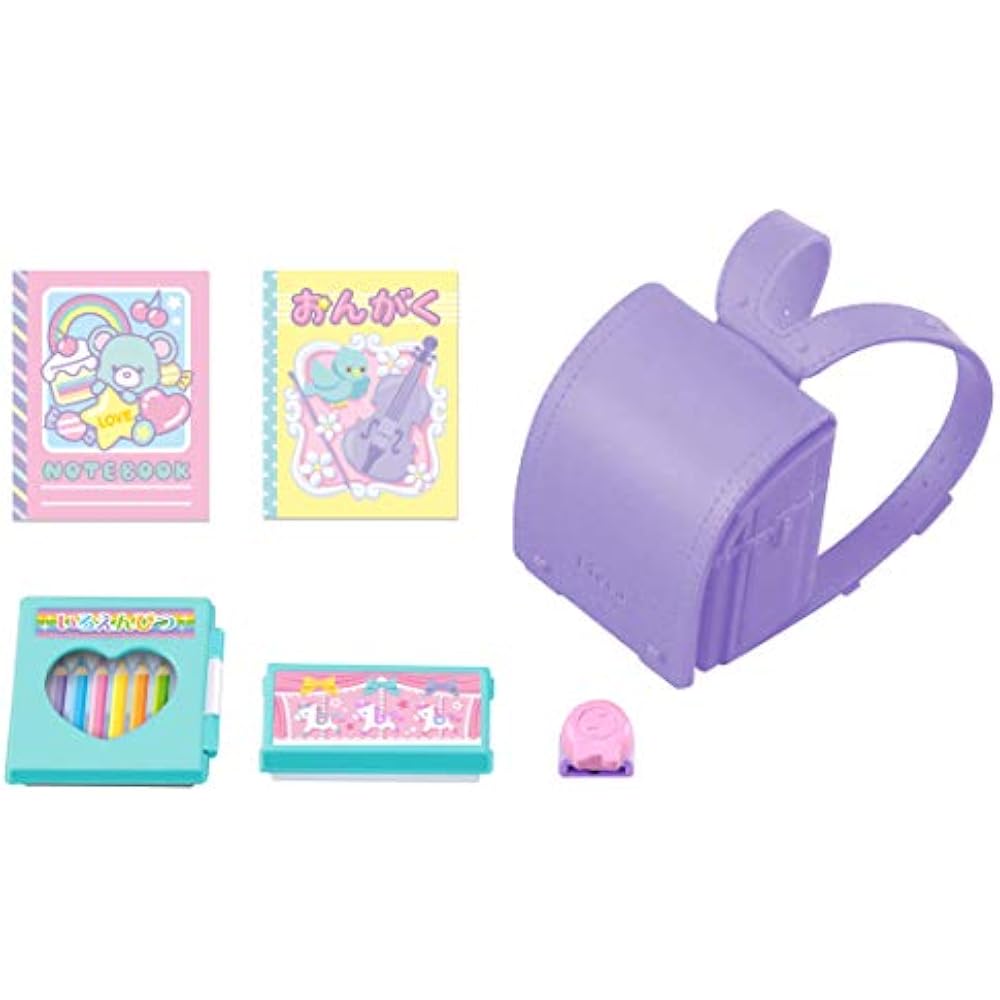 Takara Tomy Licca-chan LG-09 Stylish Backpack Set, Dress-Up Playhouse Toy, Ages 3 and Up
