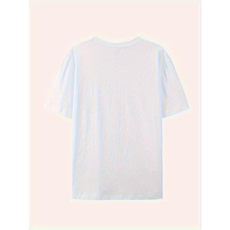 European Size J-Hope 94 Women's Summer Pattern T-shirt, Printed T-shirt with Round Neck and Short Sleeves, Versatile High-quality Leisure S