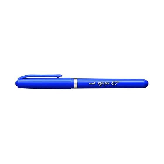 Mitsubishi Pencil Uni-ball Signo Broad Fine Point Blue 10-Pack Smudge-Proof Gel Pen for Office Use
