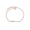 S925 Sterling Silver 18k Gold Plated Sugar Cube Bracelet with Zircon for Women