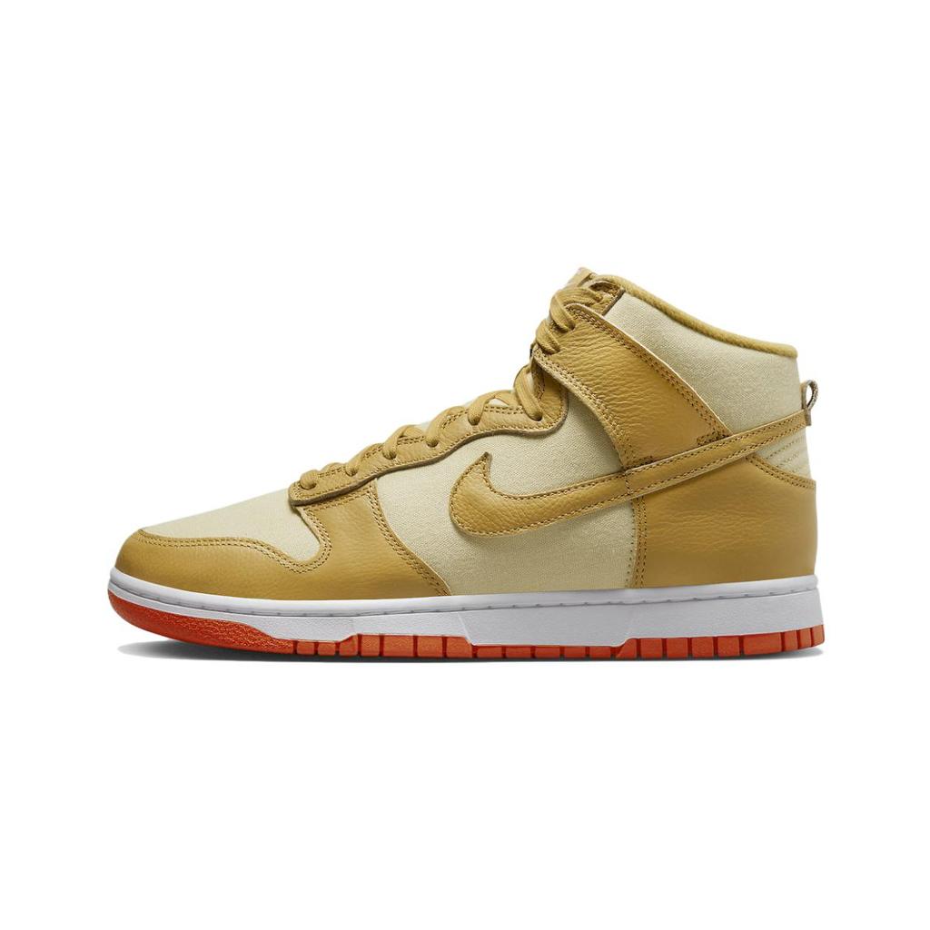 Nike Dunk High Wheat Gold Safety Orange Men’s Sneakers DV7215-700