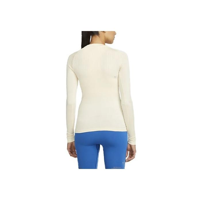 Nike X MMW Solid Logo Crew Neck Long Sleeve Raglan T-Shirt Women Tops Yellow DD9425-280