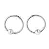 1 paar 16G Stainless Steel Hoop Captive