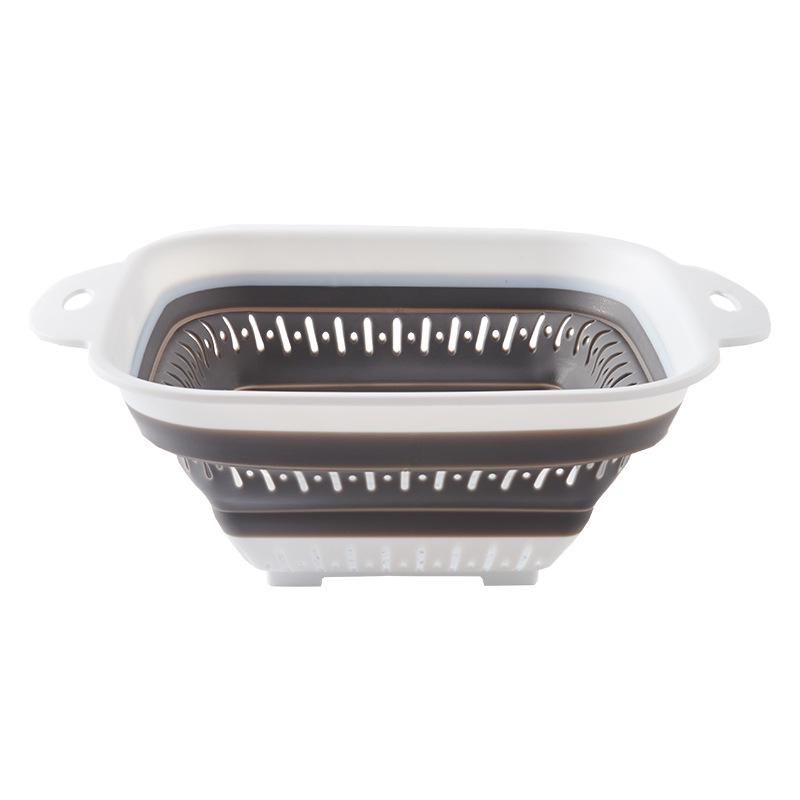 Multifunctional Silicone Folding Drain Basket for Vegetables & Fruits