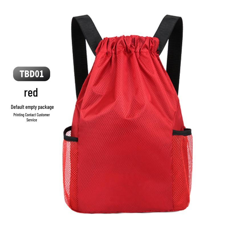 Large Capacity Drawstring Backpack: Double Shoulder Sports Fitness & School Bag