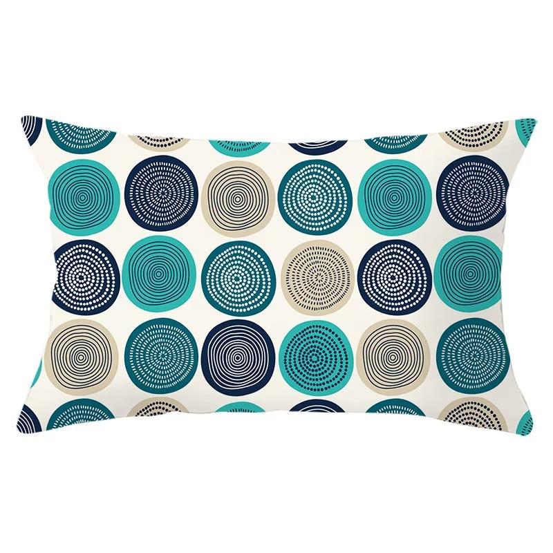 30*50cm Geometric Black and Yellow Pattern Printing Decorative Sofa Living Room Home Furnishing Polyester Rectangular Pillowcase