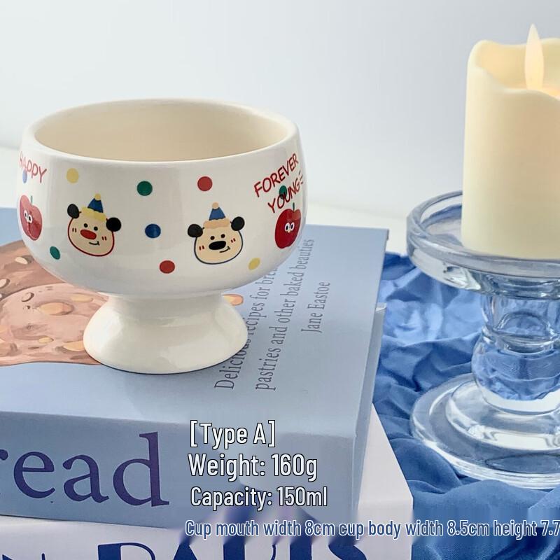 

ZISIZ Cute Ceramic Dessert Bowls