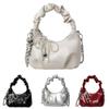 Korean Edition Cloud Shape Pu Tote Bag With Chain And Bow For Summer Fashion