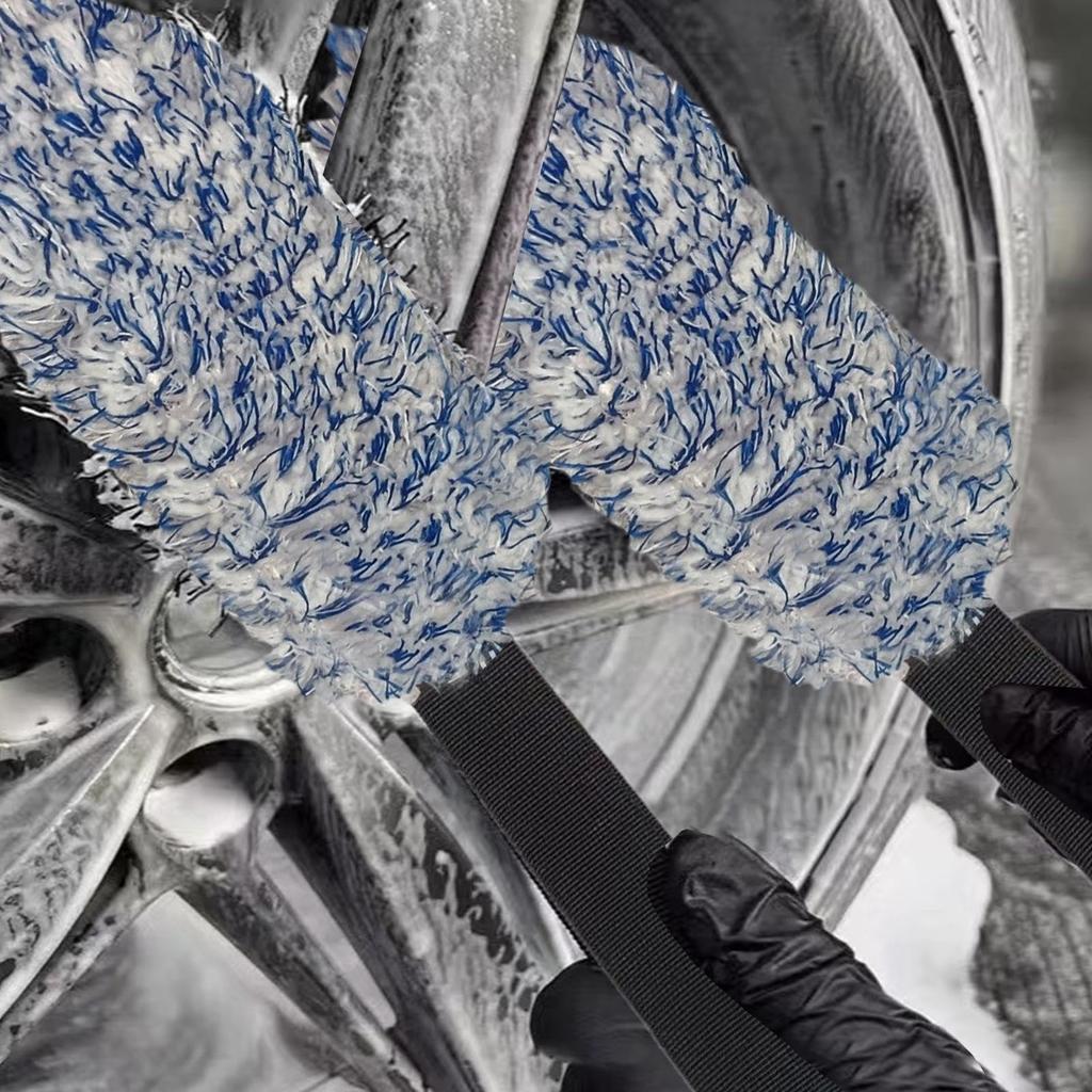 Car Wheel Cleaning Brush | Car Wheel Wash Towel | Luxury Wheel Corner Car