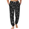 Men's Casual Pajama Pants with Pockets - Halloween Print