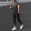 Summer Men Sets Short Sleeve T Shirt Pants Suits Oversized Tops Street Sportswear Men's Casual Tracksuits Trend Print Clothing