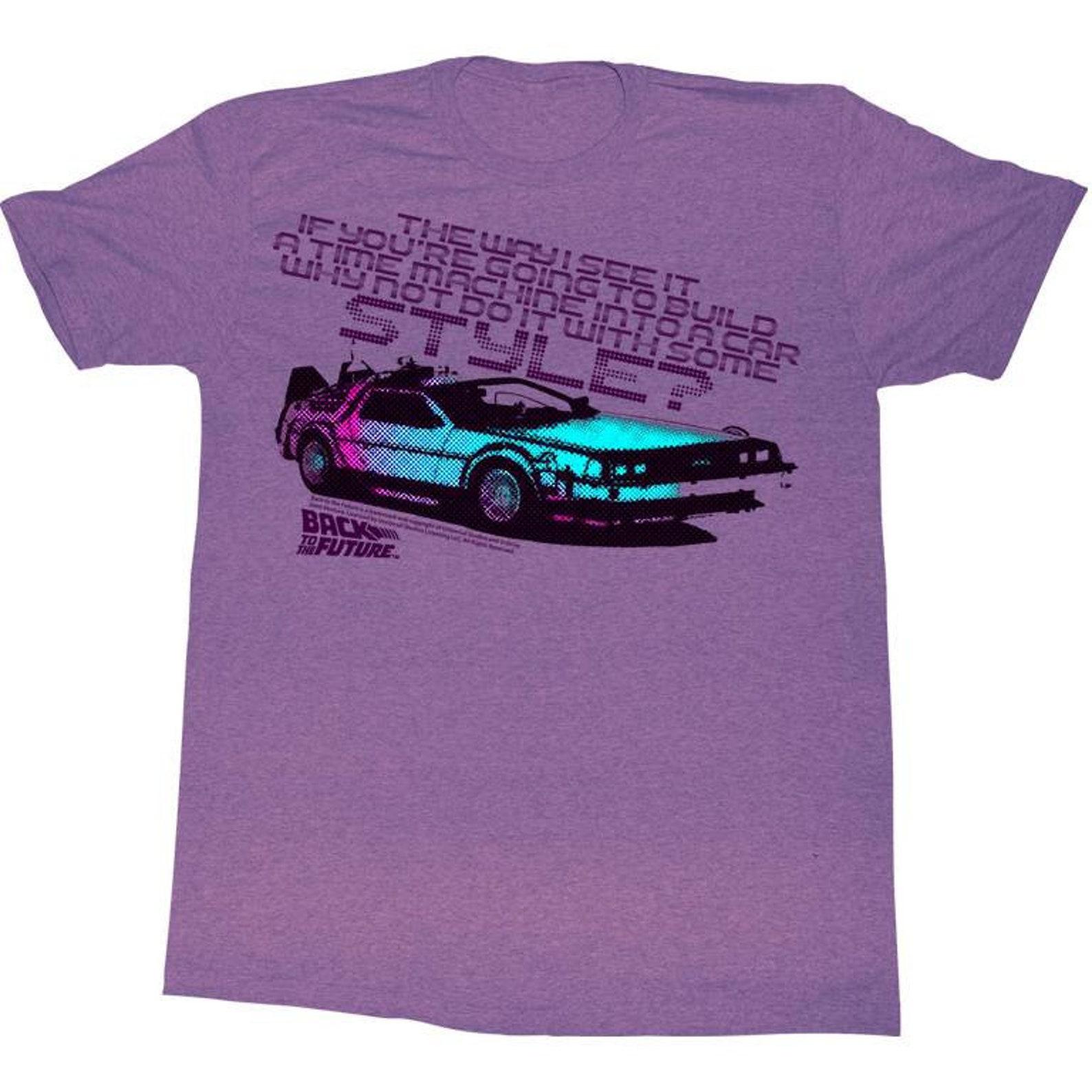 Back to the Future A Little Style Purple Adult T-Shirt S