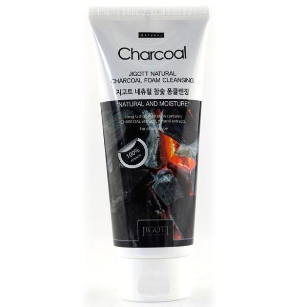 [OF17Q8S8] Jigott Natural Charcoal Foam Cleansing Facial Cleanser (12146023)