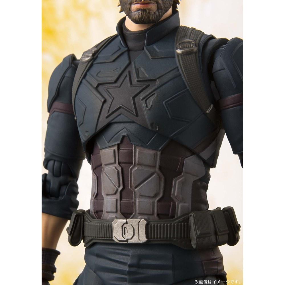 Tamashii Nations S.H. Figuarts Avengers Captain America Infinity War PVC ABS Movable Figure 155mm