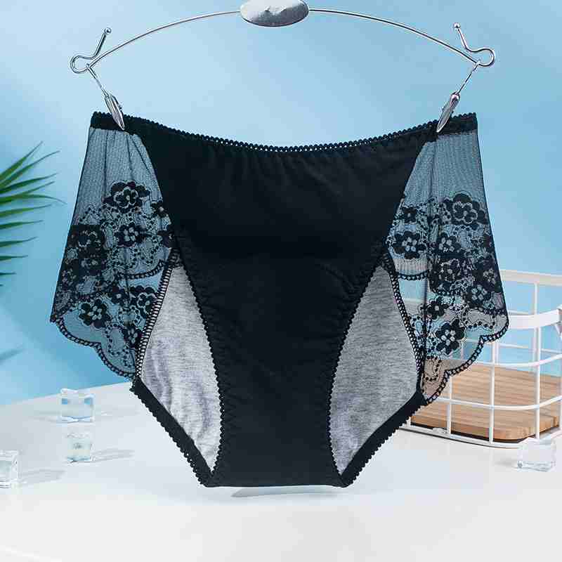 

Женское нижнее белье для физиологического периода, герметичное санитарное хлопковое нижнее белье, кружевные дышащие физиологические брюки со средней талией 2XL