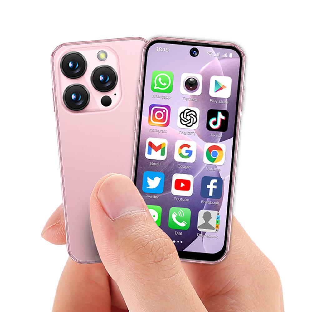 Soyes XS19 3G Mini Smarttelefon 3,88 tommers HD-skjerm MTK6580 Dual SIM Dual Standby 5 MP Bakkamera 2000 mAh Batteri Android 10.0 Bærbar Mobiltelefon