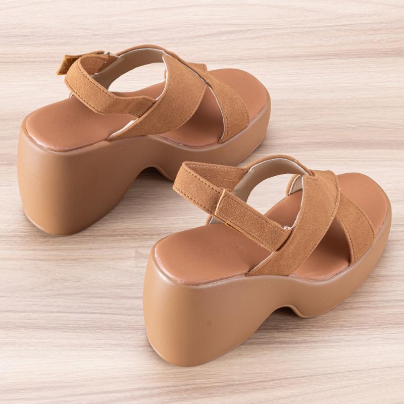 Fashion Platform Women's Super-high Heels Sandals Designer Heeled Shoes 2025 Summer New Wedges Pumps Elegant Buckle Sandalias De Mujer