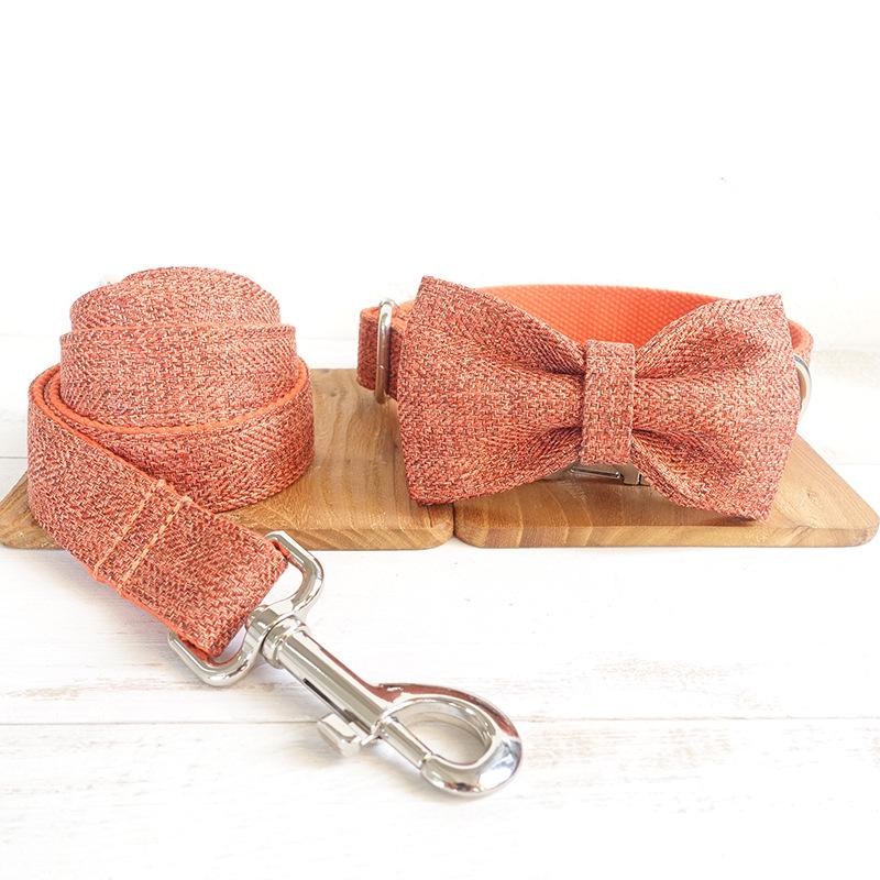 MUTTCO Adjustable Anti-Lost Dog Collar with Bow Tie UDC-069