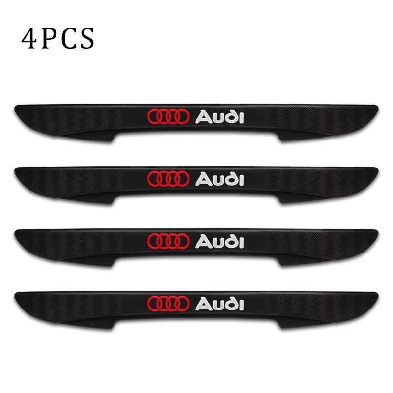 2026 4pcs Car Door Edge Protector Stickers Anti Collision Guards Strip For Audi S A3 A4 B8 8P 8V A6 C7 A5 Q5 B7 B6 B9 Q7 A1 A7 Sline