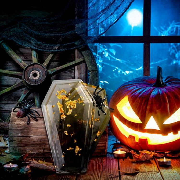 3D Coffin Silicone Molds DIY Epoxy Resin Molds Storage Box Ornament Making Tool