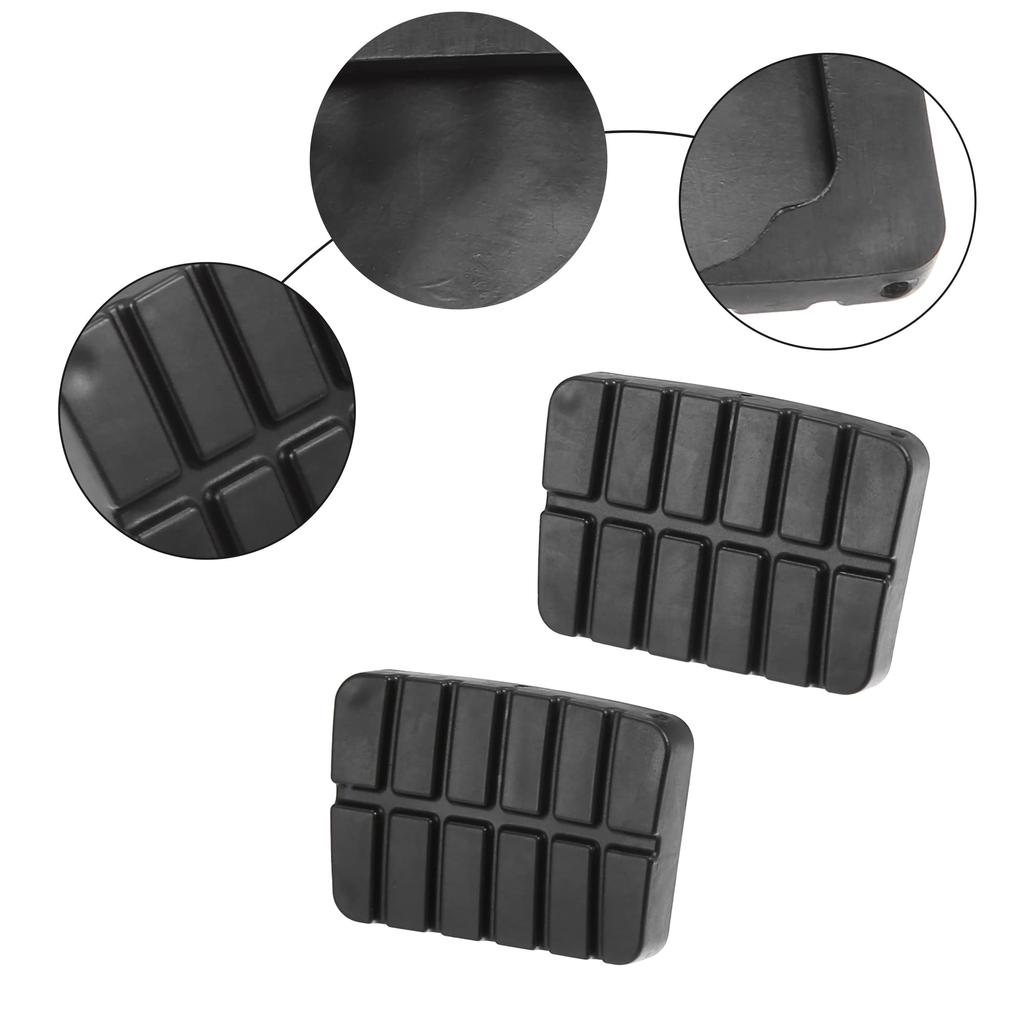 ACROPIX 2PCS Car Pedal Cover Clutch Brake Pedal Cover Anti-slip Compatible with Nis San Compatible with Sen Tra, Black