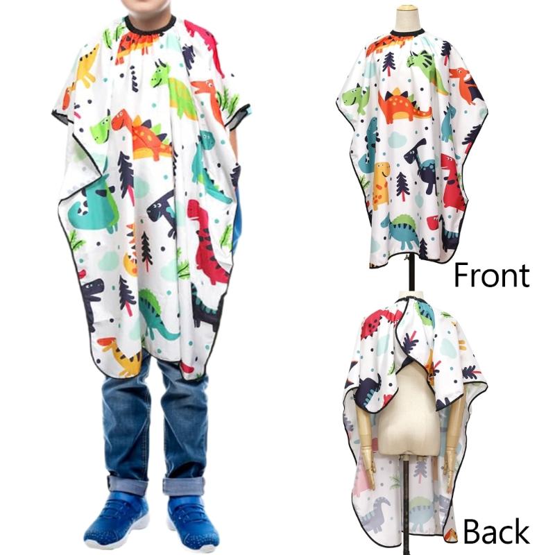 Kids Barbers Cape Hair Cutting Hairdressings Salon Stylings Cloth Apron Cover Gown for Children Boy Girls Toddlers Gift