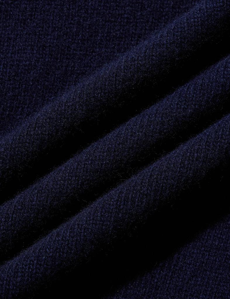 NAMERCLOTHING Fisherman Wool Sweater Navy