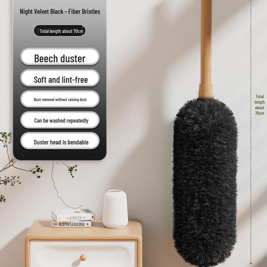 Retractable Static Wool Feather Duster for Household and Car Cleaning