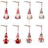 Plush Christmas Gnome Pendant Faceless Tomte Ornaments Unique Christmas Tree Hanging Doll  New Year