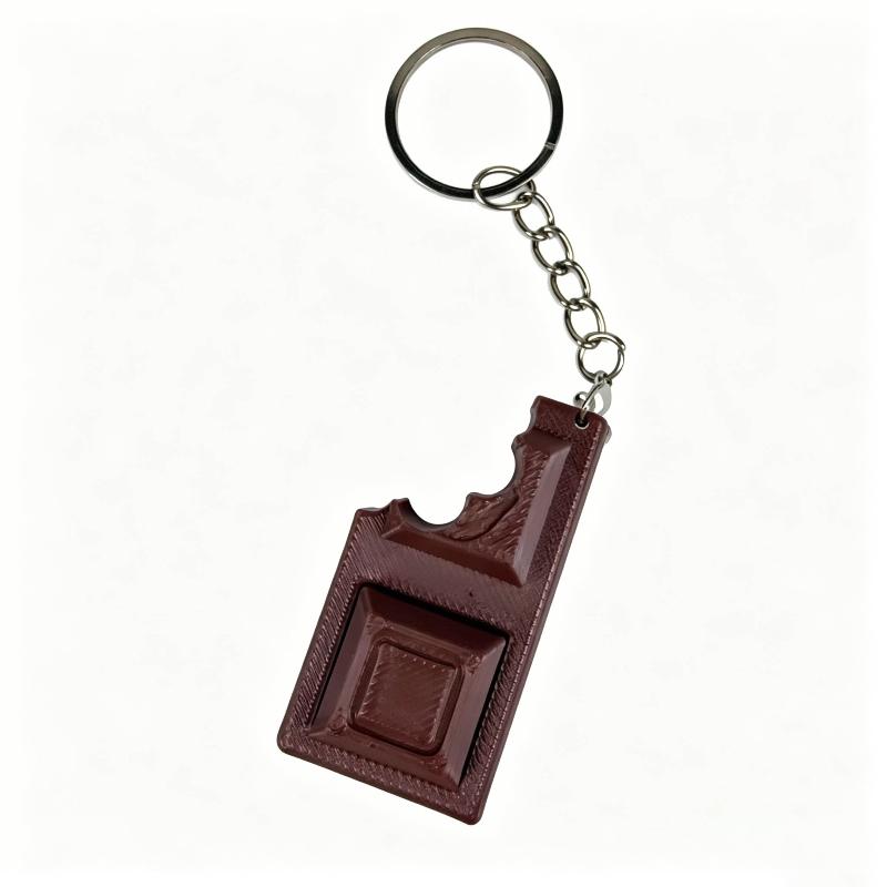 3D Simulated Chocolate Keyboard Fidget Toy, Keyboard Fidget Keychain Keyboard Decompression Finger Clicker Toys Stress Relief