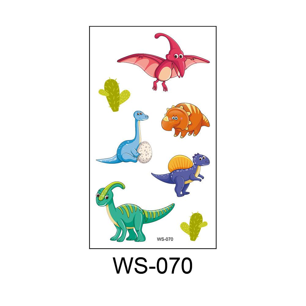 Cross Border Cartoon Children's Dinosaur Tattoo Stickers Kindergarten Party Rewards One-time Waterproof Personalized