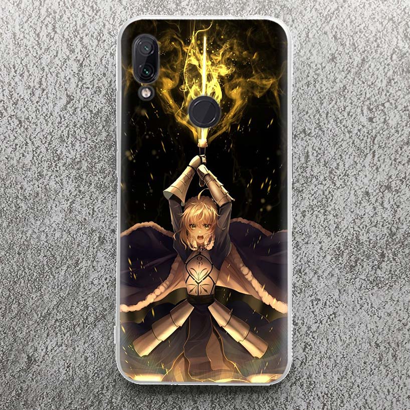 

Fate Zero Stay Night Saber Print Soft Case for Xiaomi Redmi Note 10 9 9S 8 Pro 7 Phone Shell Mi 15 Ultra 14 12T 11T 10T 9T 12 11 Redmi Note 9