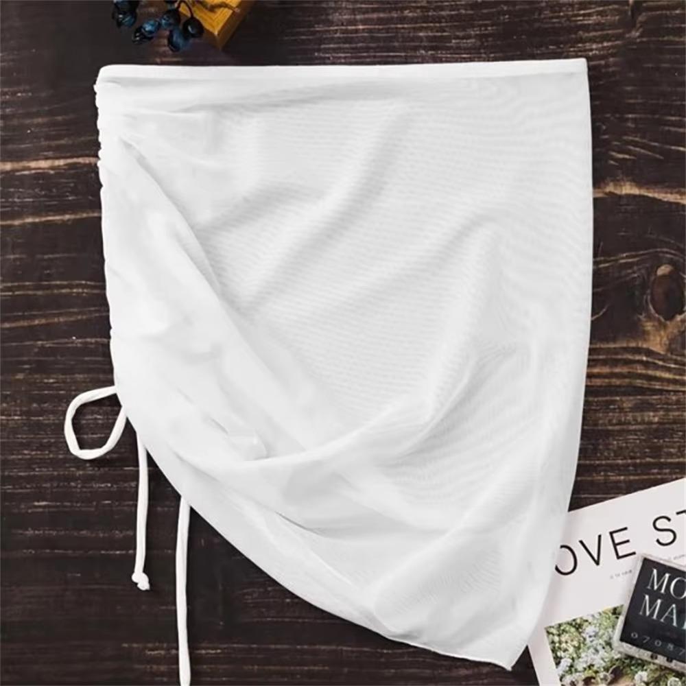 Solid Swimsuit Beach Skirt Translucent Hip Skirt New Beachwear Seaside