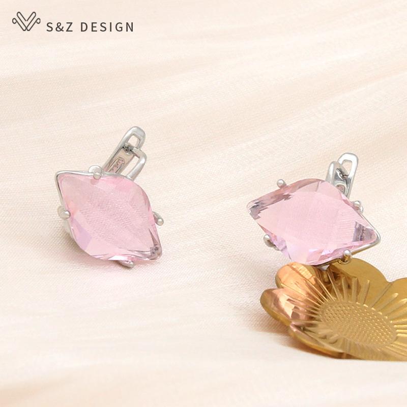 Fashion Geometric Elegant Horse Eye Crystal Drop Earrings For Women Wedding Party Jewelry Simple Eardrop Daily Accessories