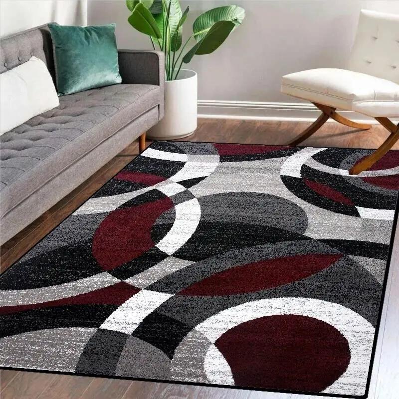 Nordic Striped Rugs for Living Room Decor Plaid Patten Rug Home Decorations Carpets for Bedroom Large Area Carpet Non-slip Mat