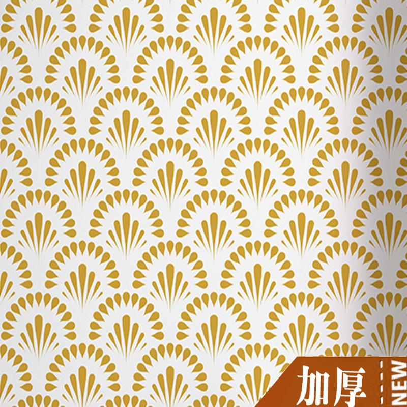 Geometric Abstract Arc Black and White Peel Wallpaper Detachable Contact Paper, Suitable for Home Bathroom Wallpaper Decoration