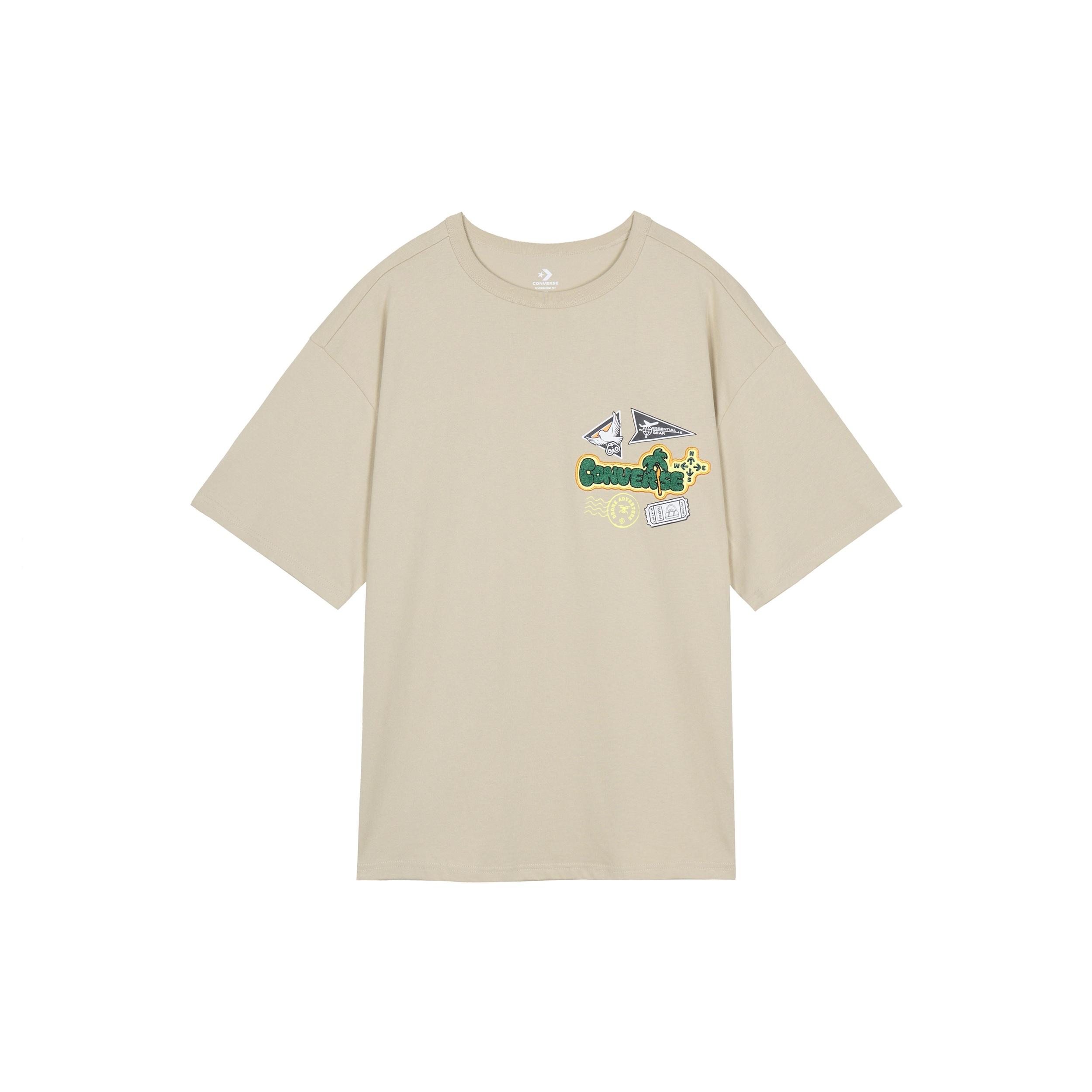 Converse City Escape Tee Asia Sizing Tan Men s 10026169-A02 L