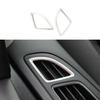 Front Side Vent Overlay 2PCS For Ford Focus 2015-2018 Silver Steel Cover Trim