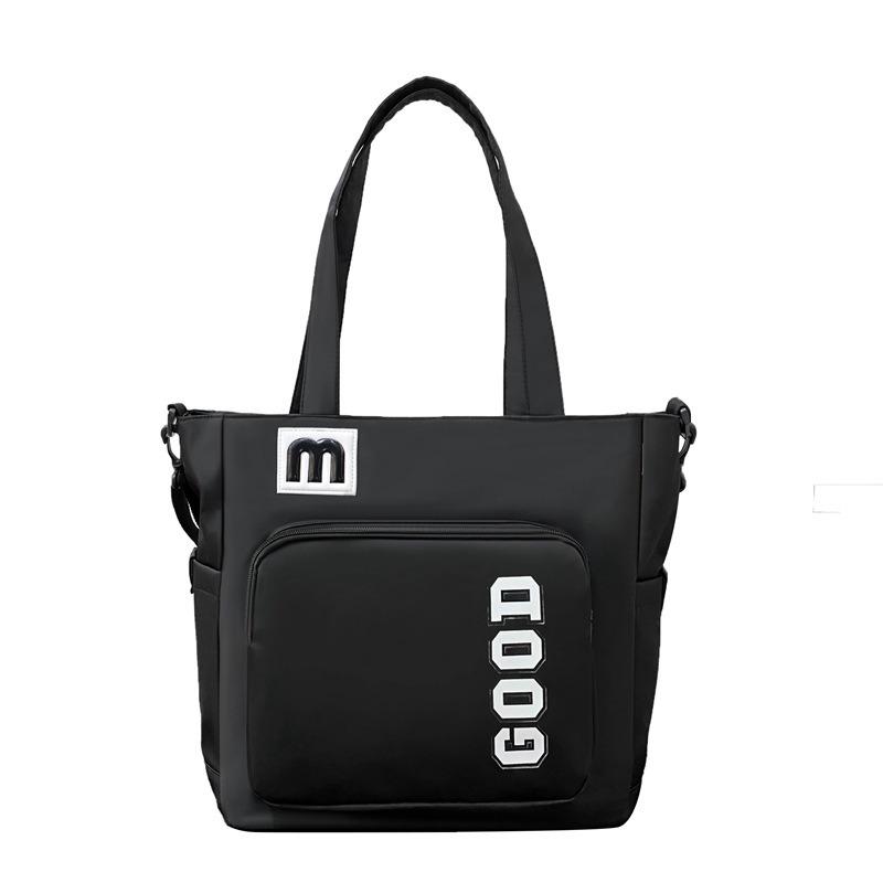 School Bag New High Value Fresh Letter Satchel Couple Light Travel Make-up Class Large Capacity Messenger Bag