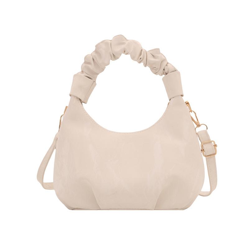 

Fashion new pleated bag casual simple foreign style messenger bag personalized commuter bag chain shoulder bag women